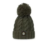 Greenland Cable Knit Unisex Reflective Super Bobble Hat Navy