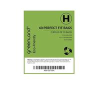 Greenland Eco-Friendly 60 Bin Liners Compatible with Simplehuman (Code H, 8-9 Gallons, 30-35L)