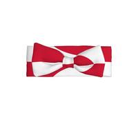 Greenland flag Adorable Baby Bow Headband Soft and Stretchy Infant Hair Accessory for 0-6 Months Baby Showers soft skin-friendly elastic