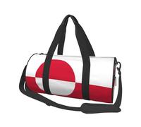 Greenland flag Canvas travel bag, large capacity, can be carried on the shoulder