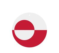 Greenland Flag Car Air Fresheners Cards - 6 Pieces,Cardstock Scented Decor For Cars,Bedrooms, Closets