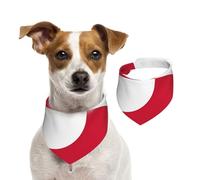 Greenland Flag Cotton Dog Bandanas - Washable Cotton Handkerchief Scarf Triangle Bandana for Small Medium Large Dog,Cat, Black