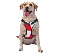 Greenland flag Dog Harness for Small, Medium, and Large Dogs-Adjustable, Breathable Dog Vest with Quick Release Buckles