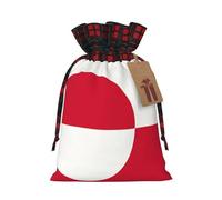 Greenland flag Two Color Drawstring Gift Bag M Beautiful Convenient Suitable For Christmas Birthdays
