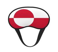 Greenland Flag Ultimate Eye Mask for Sleeping, Soft and Comfortable Eye Mask, Relaxing Zero Pressure Night Blindfold.