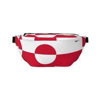 Greenland flag Versatile Running Waist Pack Lightweight Breathable and Adjustable for Travel Cycling and Everyday Use