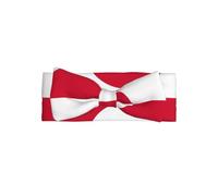 Greenland flagBow headband, patterned baby bow hair accessory, suitable for newborns, infants, and everyday wear