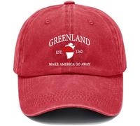 Greenland Hat, Make America Go Away Baseball Cap Red