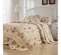 Greenland Home 100% Cotton Heirloom-Quality Bedspread Set, Ecru, King (3 Piece)