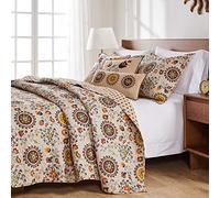 Greenland Home 4-Piece Andorra Bonus Quilt Set, Twin