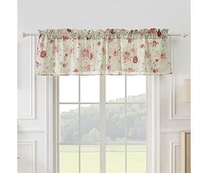 Greenland Home Antique Rose 100% Cotton Extra-Wide Window Valance, 84 W x 19 L inches - Blue