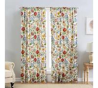 Greenland Home Astoria Curtain Panel Pair, 63-inch L, White