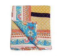 Greenland Home Barefoot Bungalow Thalia Quilted Cotton Throw
