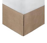 Greenland Home Bed Skirt, Burlap drop. 100% polyester platform, Natural, King