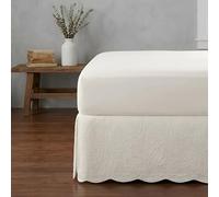 Greenland Home Bed Skirt, Cotton, Ivory, Queen