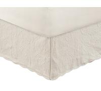 Greenland Home Bed Skirt, Cotton, Ivory, Queen