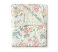 Greenland Home Chloe Reversible Modern Floral Quilted Cotton Quilted Throw Blanket, 50" x 60"