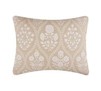 Greenland Home Fashions Serena Contemporary Floral Reversible Matelassé Pillow Sham, King, Natural