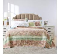 Greenland Home Palisades Pastel Bedspread Set, 3-Piece King