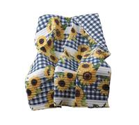 Greenland Home Throw Blanket, microfiber polyester face and back fill, Sunflower, 50 x 60 Inches