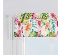 Greenland Home Tropics Window Valance, 84 x 16 inches, Coral