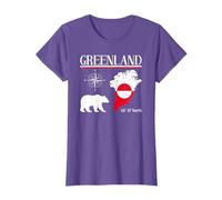 Greenland Icebear Compass Flag Map Greenland T-Shirt