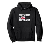 Greenland Is Freeland - Wordplay Design Nature Pullover Hoodie
