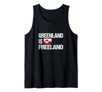Greenland is Freeland - Wordplay Design Nature Tank Top