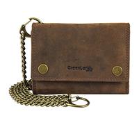 Greenland Monte Leather Biker Chains Wallet RFID Protection 2969