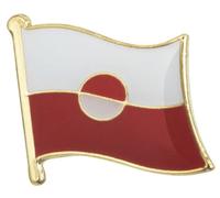 Greenland National Flag Lapel Pin - 1.9 x 1.6 cm - Enamel Badge for Diplomats, Collectors & Cultural Events