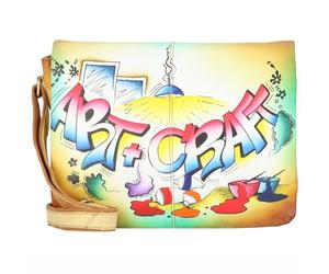 Greenland Nature Art+Craft Messenger leather 41 cm multicolored