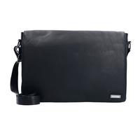 Greenland Nature Black Nappa Messenger Leather 38 cm black