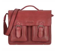 Greenland Nature Briefcase Genuine Leather 39 cm red