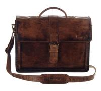 Greenland Nature Mascu & Line Briefcase Leather 40 cm brown