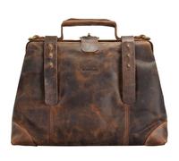 Greenland Nature Classic ironing bag doctor case leather 37 cm brown