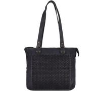 Greenland Nature Femi & Nine shoulder bag leather 35 cm blue