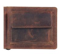 Greenland Nature Montana wallet dollar clip leather 11.5 cm brown