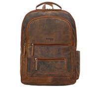 Greenland Nature Montenegro backpack leather 40 cm laptop compartment brown