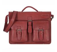 Greenland Nature Nature Briefcase Genuine Leather 40 cm red