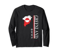 Greenland - Nordic Adventure - Greenland Flag Souvenir Long Sleeve T-Shirt