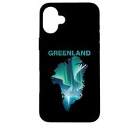 Greenland Northern Lights Nuuk Arctic Aurora Scene Vacation Case for iPhone 16 Plus