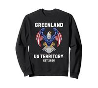 Greenland USA Purchase 51st State Patriotic Eagle Est 2026 Sweatshirt