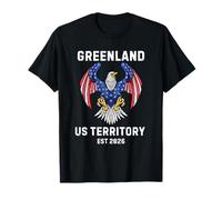 Greenland USA Purchase 51st State Patriotic Eagle Est 2026 T-Shirt