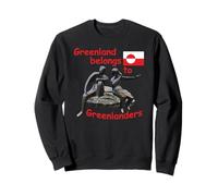 Greenlander Statue. Greenland belongs to Greenlanders. Sweatshirt