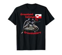 Greenlander Statue. Greenland Belongs to Greenlanders. T-Shirt