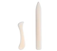 GREENLANS 2Pcs/Set DIY Paper Leather Crafts Plastic Folder Creaser Scoring Creasing Tool