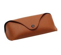 Greenlans Portable Unisex Faux Leather Eye Glasses Sunglasses Holder Box Case Cover Brown