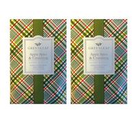 Greenleaf 2 pack of APPLE SPICE & CINNAMON Scented Sachet Bag, Drawer Fragrance Wardrobe Air Room Freshener for Living Room Bedroom Bathroom Laundry Basket Radiator or Car