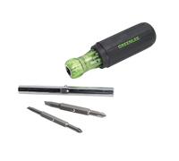 Greenlee 0153-42C 6-in-1 Multi-Tool Screwdriver with Flat-Tip, Phillips, and Hex Bits