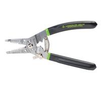 Greenlee 1955-SS Stainless Steel Wire Pro Stripper with Curved Vinyl Handle for 10-18 AWG